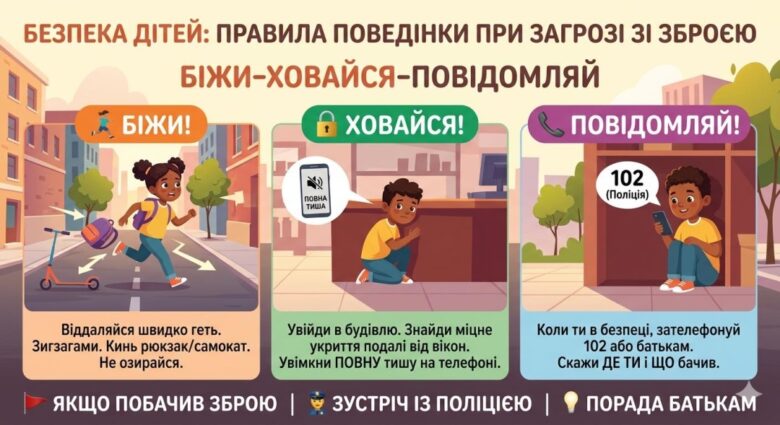 Children facing armed threat: recommendations from the head of the juvenile police after the shooting in Kyiv