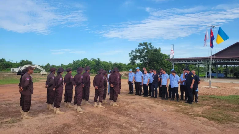 Japan has transferred special equipment and is training DSES specialists to work with mechanized demining machines