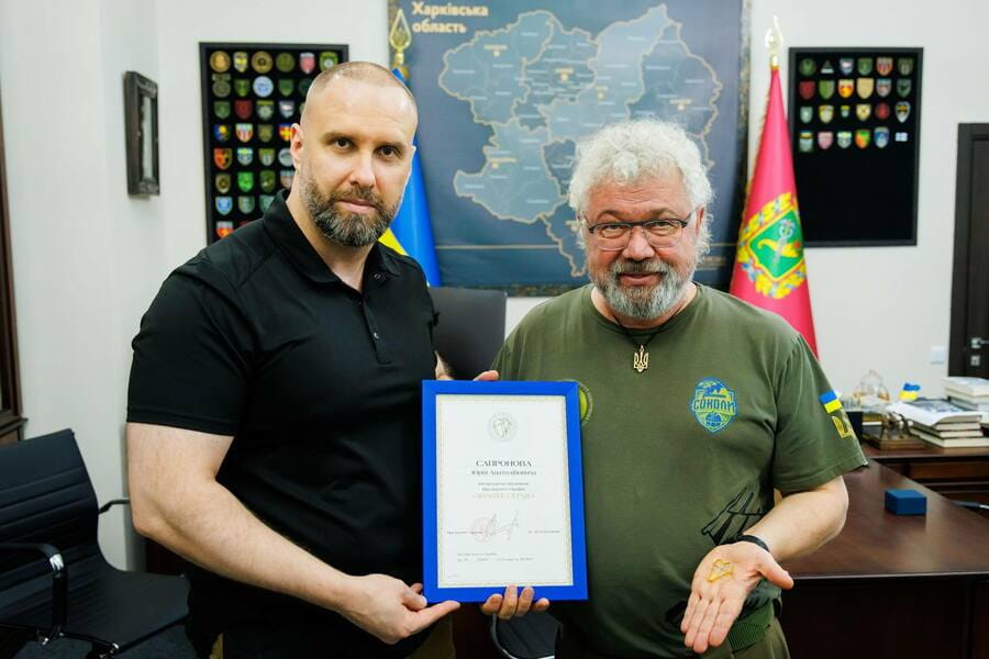 Харківський волонтер Сапронов отримав від Зеленського нагороду "Золоте серце"