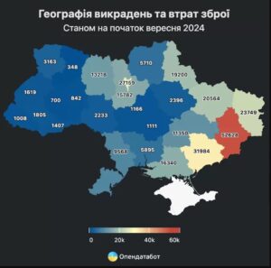 Since the beginning of the war in Ukraine, 270,000 weapons have been lost and stolen
